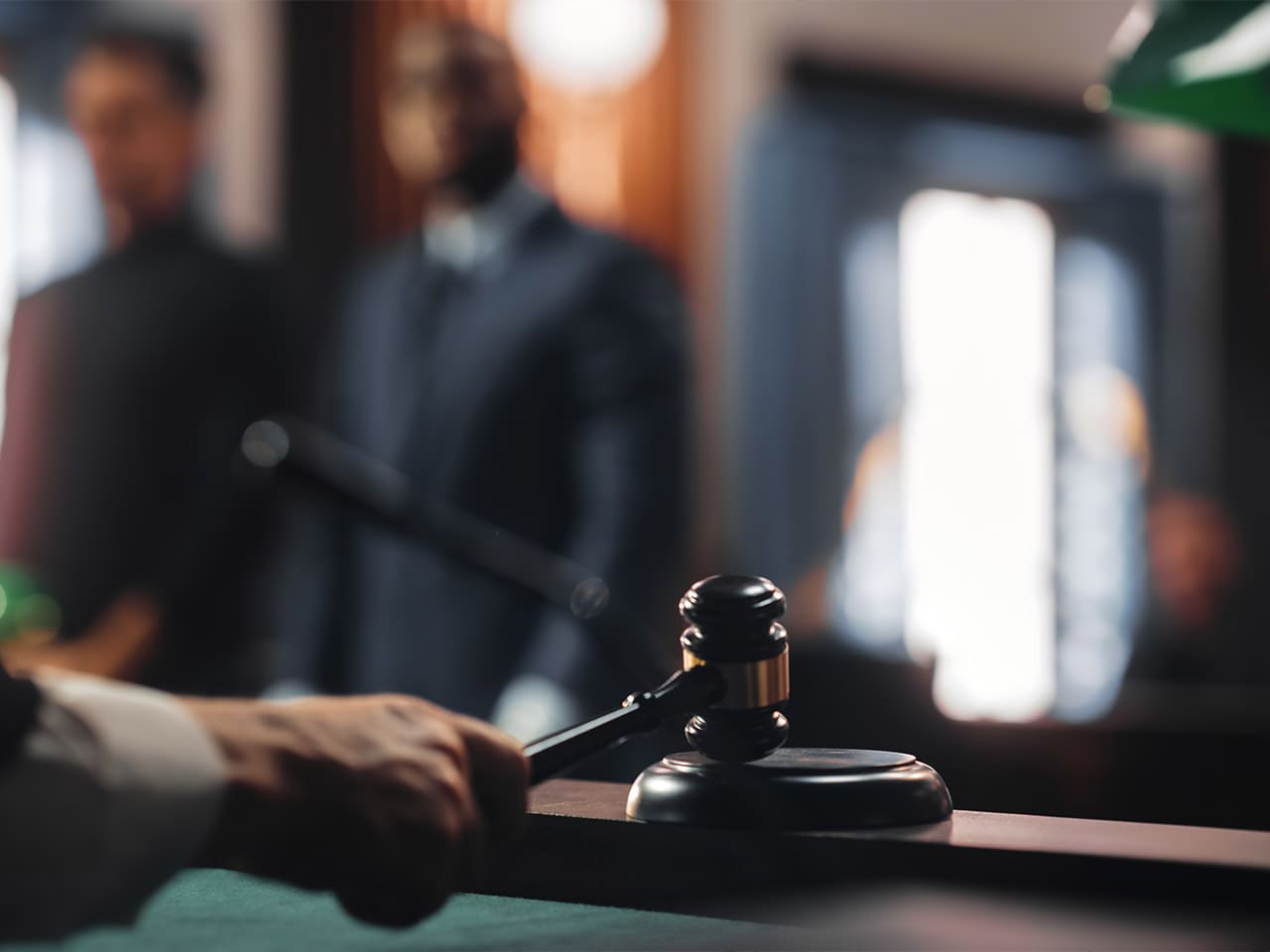 Judge In Courtroom